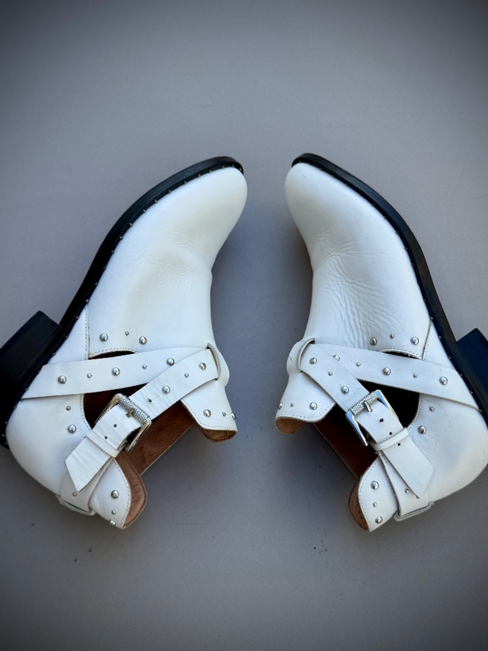 White Ankle Booties